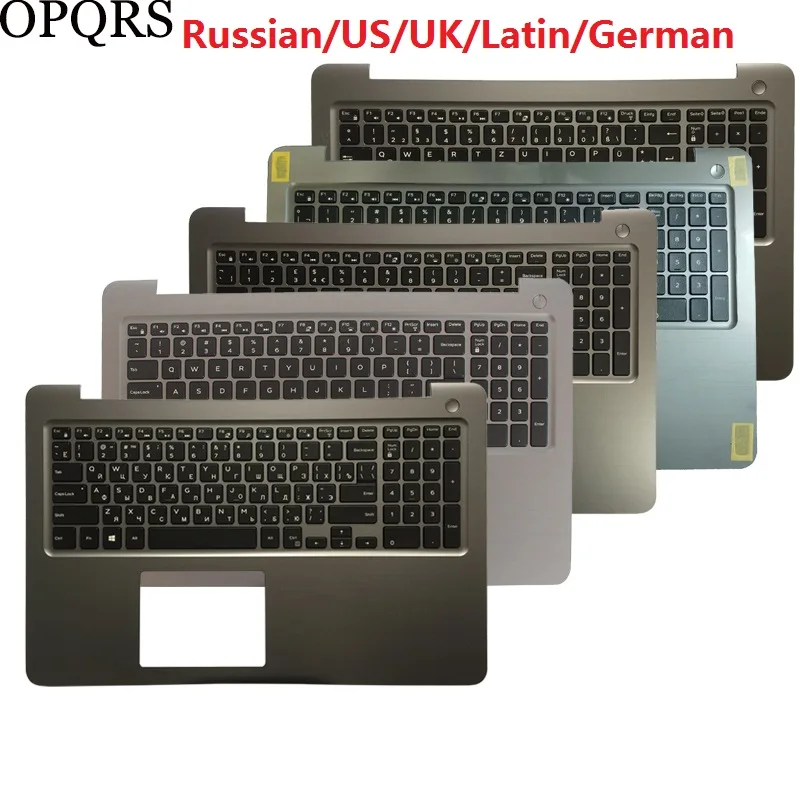 NEW for Dell Inspiron 15 5565 5567 Latin/Russian /US/UK/Latin/German Keyboard Laptop Palmrest Upper Cover Case