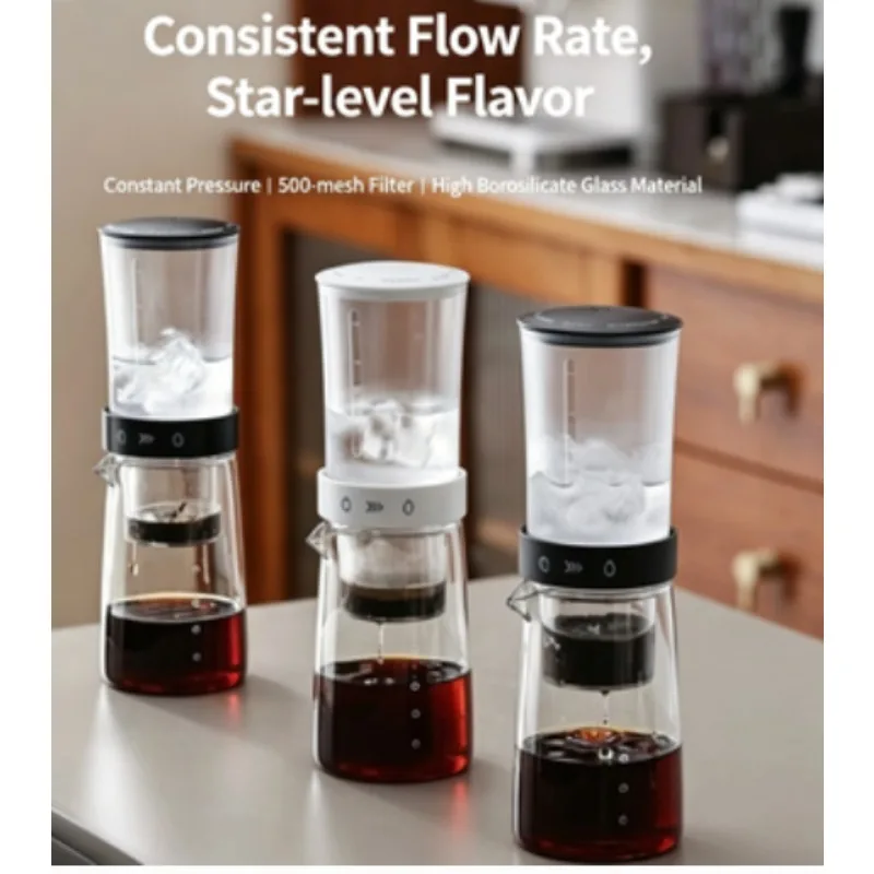 Ice drop pot Glass cold brew coffee pot Household small drip filter ice brew pot Coffee utensils