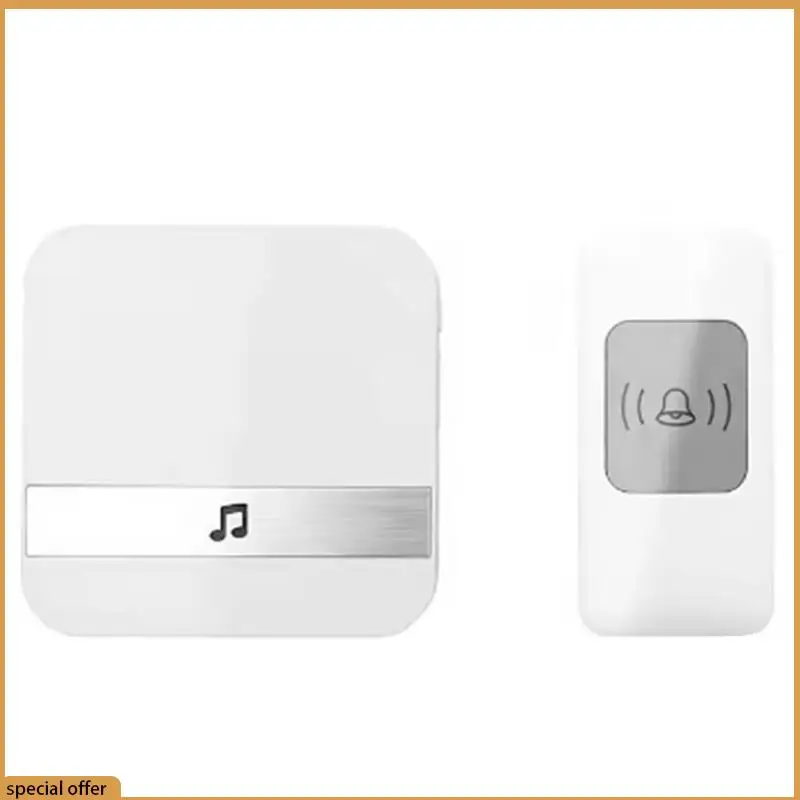 

A68Z Беспроводной цифровой дверной звонок Беспроводной дверной звонок с батарейным питанием Водонепроницаемый приемник Дистанционная кнопка Американская вилка