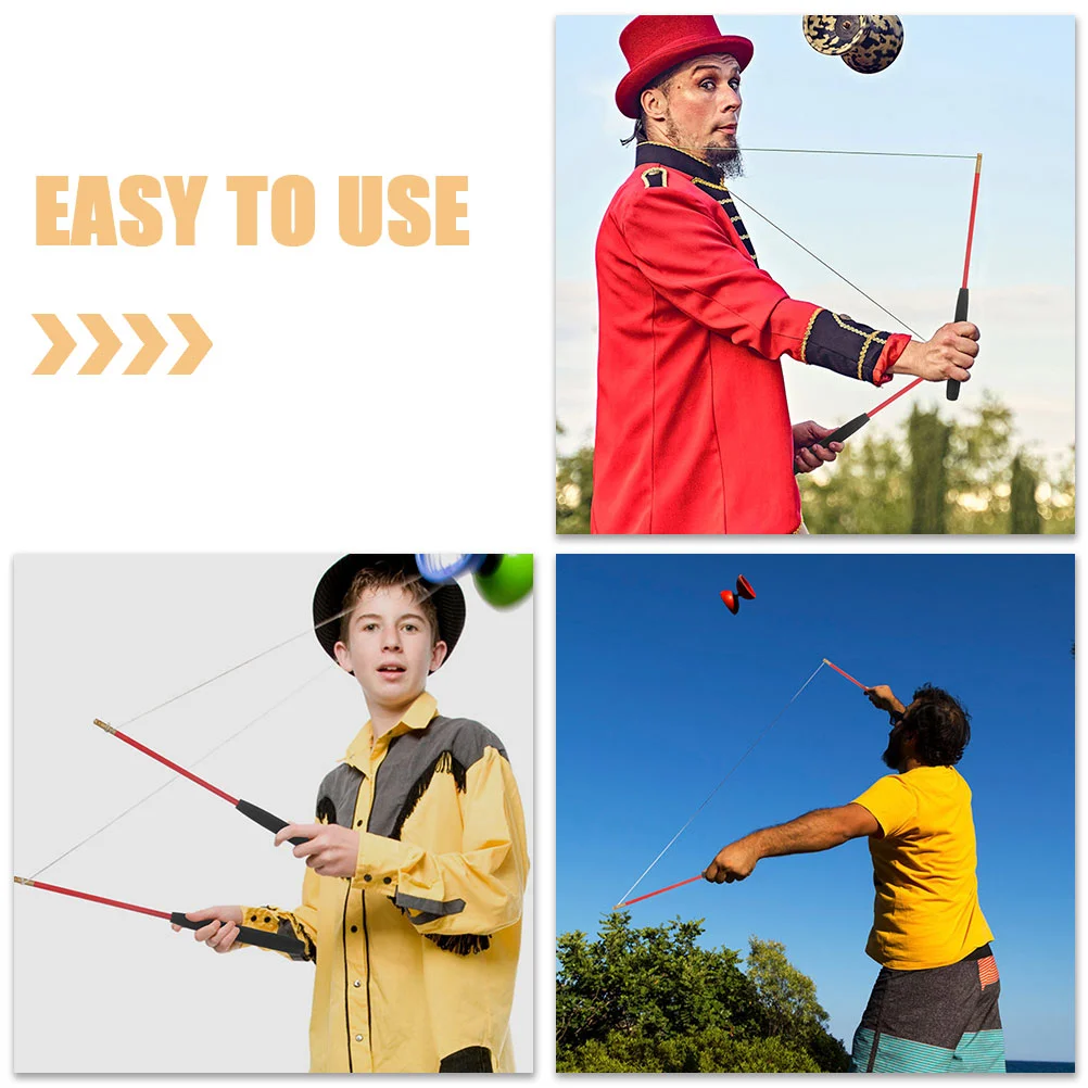 2-paar Diabolo levert Chinese Stick Shaker-handstokken voor ouderen Outdoor Fitness