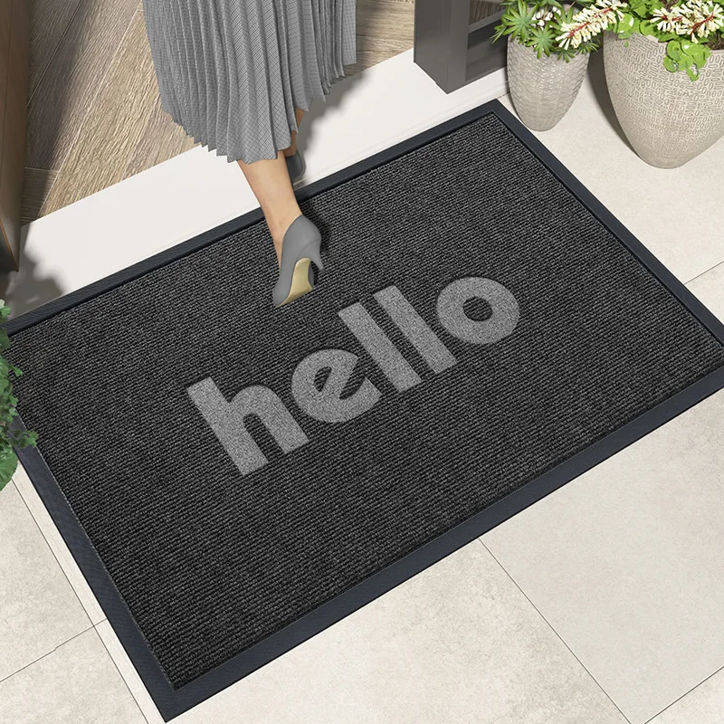 Hello-Absorbent Door Mat, Entrance Mat, Entrance Mat, Anti-Slip, Mall Hotel, Home Decoration, Welcome Mat, Rugs, Nordic Style