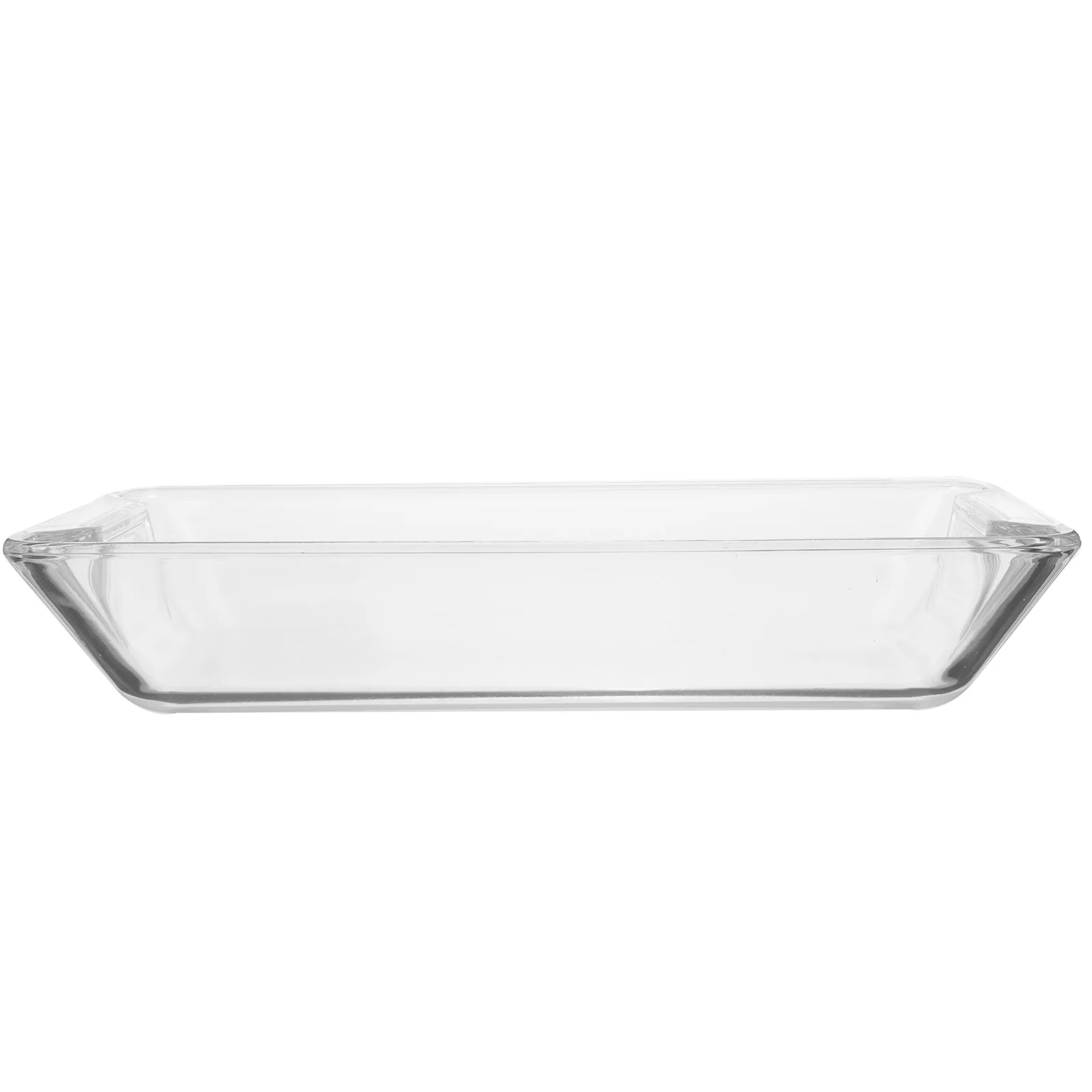

Clear Steel Tempered Glass Fish Platter 1.6L Fish Steaming Tray Food Serving Plate Kitchen Serving Platter Glass Plate