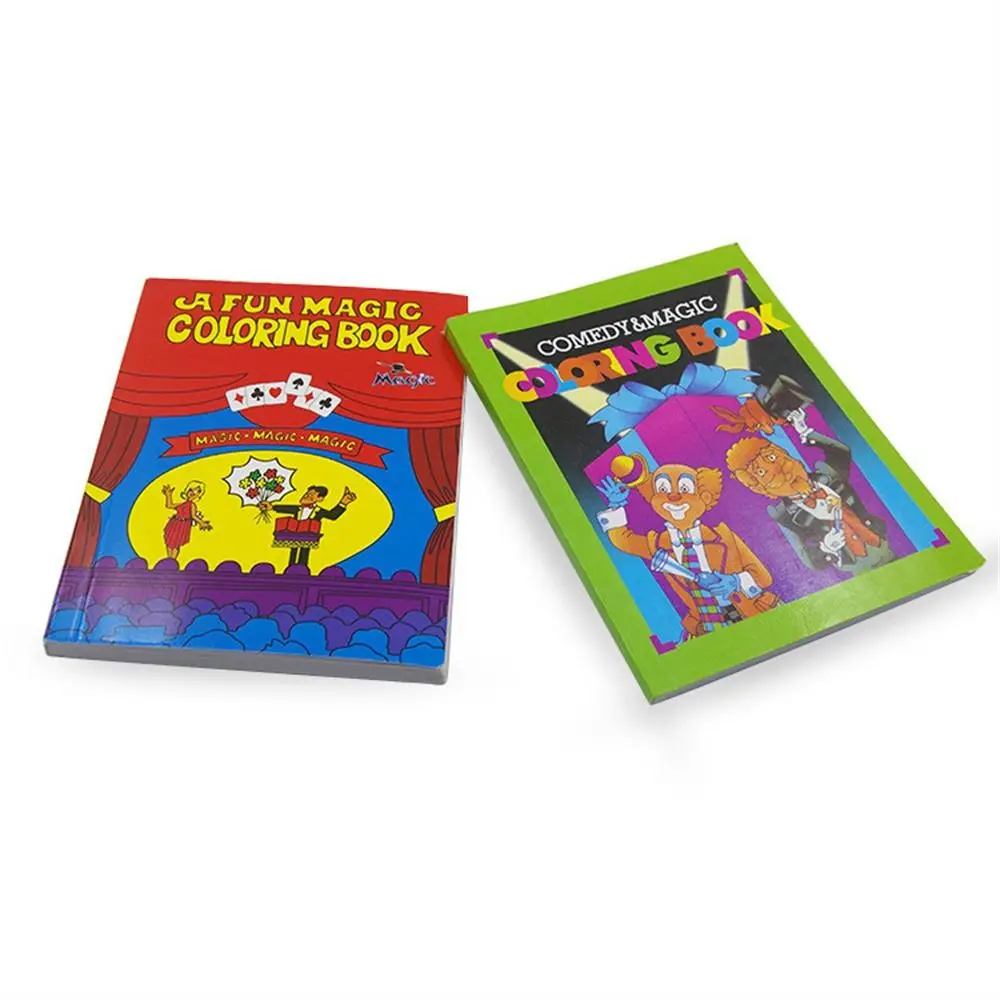 Libro para trucos de magia, accesorios mágicos para trucos de magia, libro para colorear, rendimiento, mentalismo, libros de utilería mágica para niños