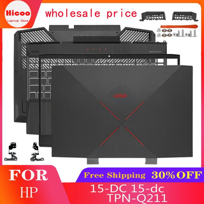 

FOR HP Omen 15-DC 15-dc1055TX TPN-Q211 Replacement Laptop LCD Back Cover/Front Panel/Palm Rest/Bottom Cover/Air Outlet