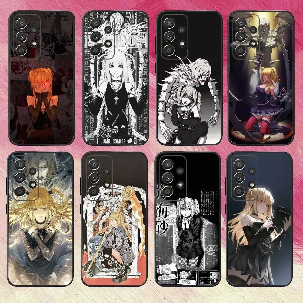 

Misa anime D-Death N-Note Phone Case For Samsung S25,S24,S21,S22,S23,S30,Ultra,S20,Plus,Fe,Lite,Note,10,9,5G Black Cover