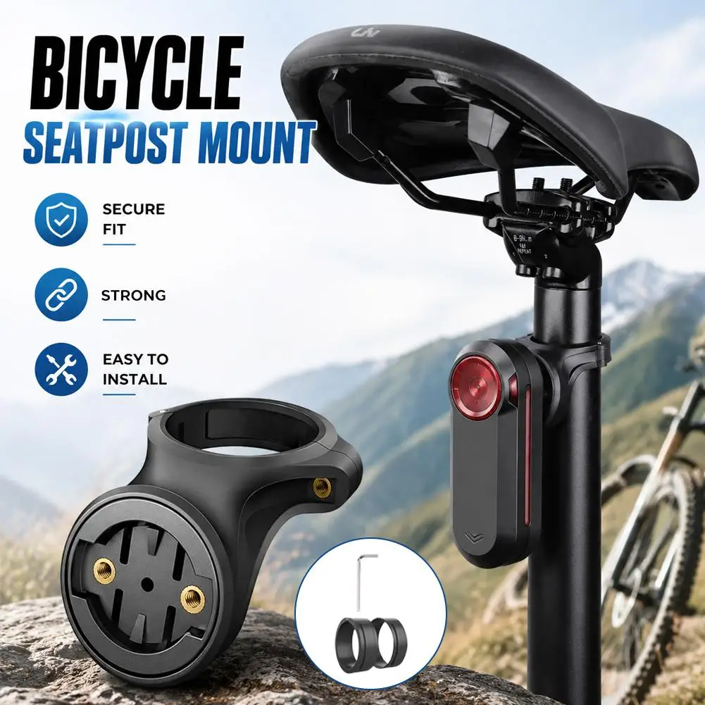Bike Tail Light Seatpost Braket Holder Bicycle Saddle Lamp Mount For Garmin Varia Radar Rearview