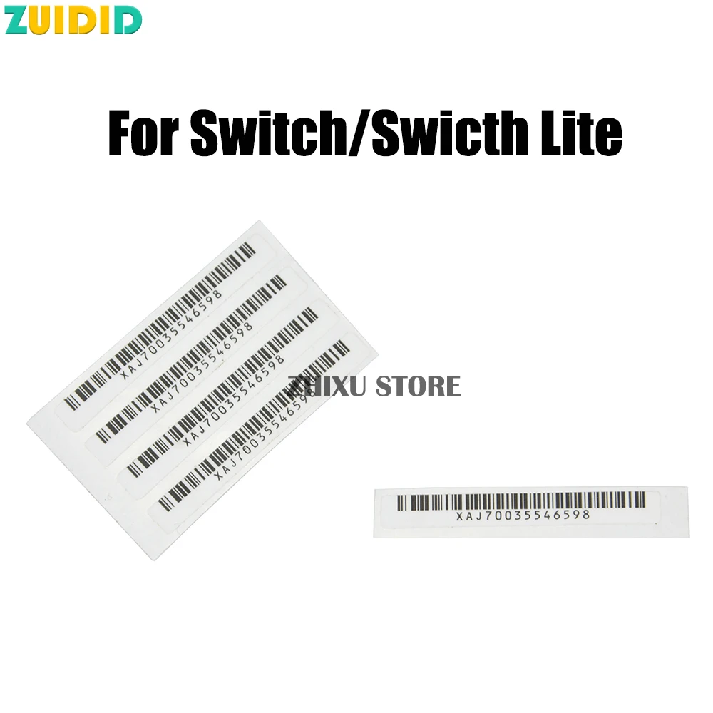 ZUIDID-Autocollant de barre de couverture de contrôleur NS Switch et Lite, remplacement d'autocollant de barre, nouveau code à barres, 1PC