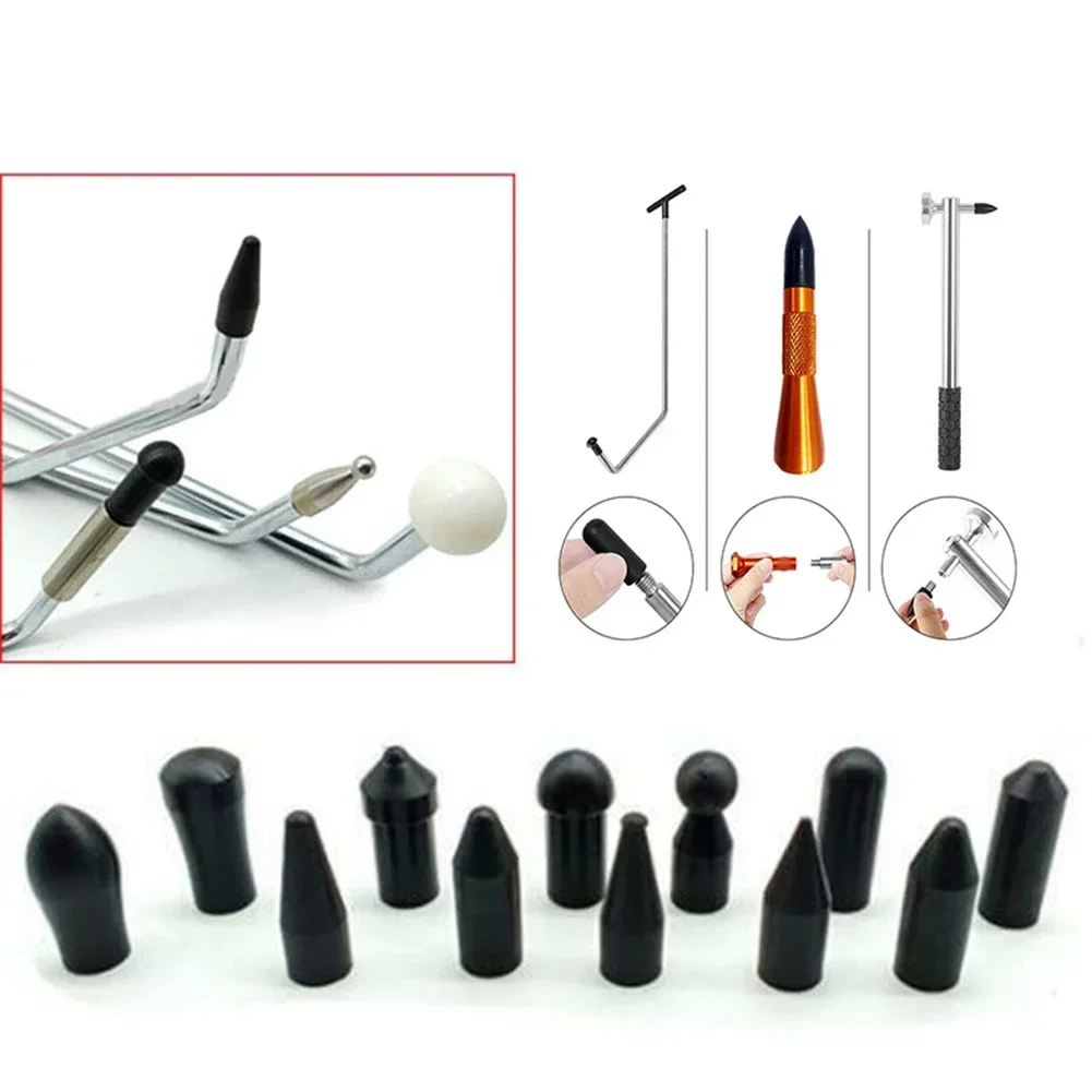 12pcs Dent Repair Heads Paintless Dent Repair Tool Dent Hail Puller Car Paintless Dent Removal Heads Set Car Body Repair Tool