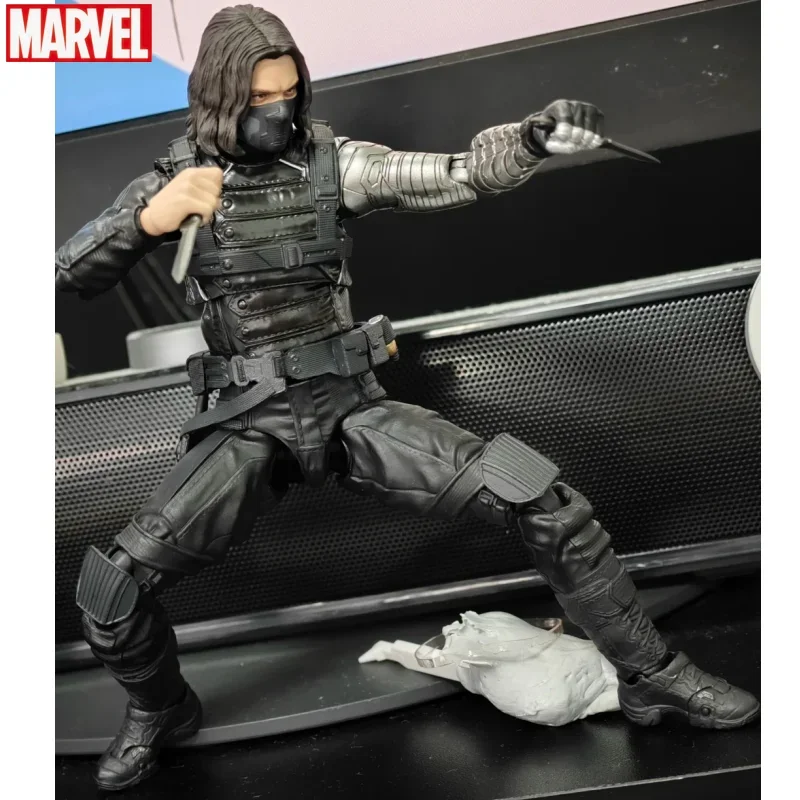 In Stock Medicom MAFEX Marvel Captain America 2 Winter Warrior Winter Soldier 6-inch Action Figure Model Toys