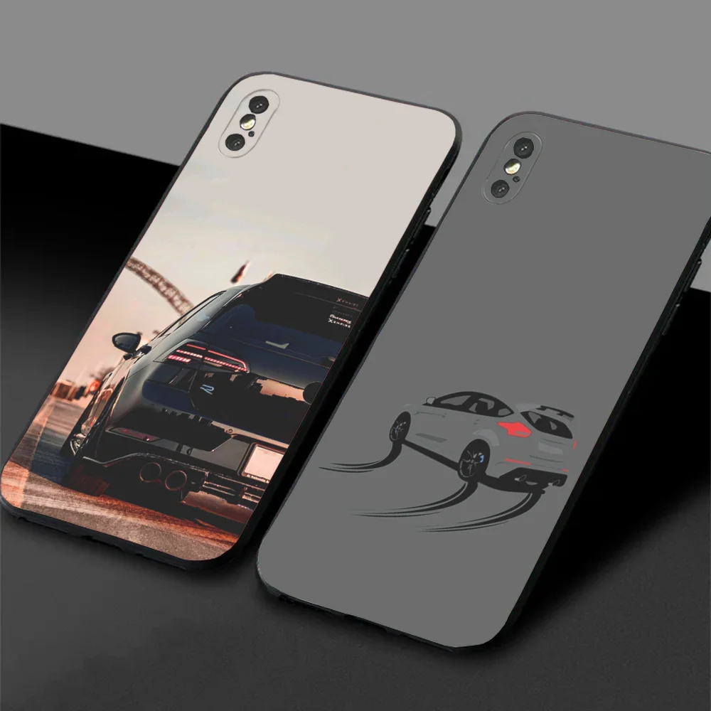 Sports Phone Case For Samsung S24,23,22,30,21,10,9,Ultra,Plus,Lite,FE,5G Car G-Golf GTi Black Soft Case