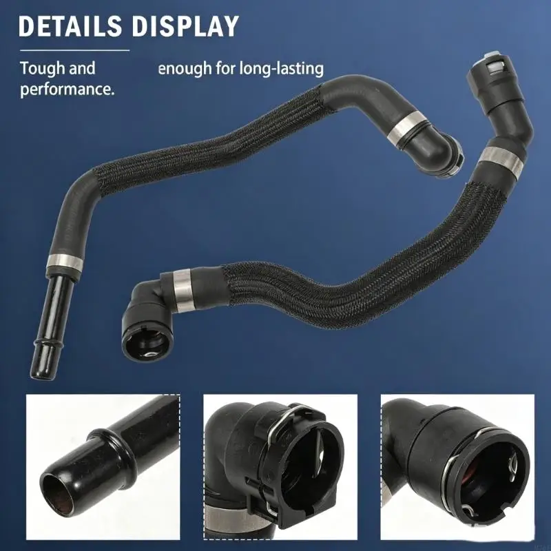 M76E HVAC-Heizungsschlauchset mit Gummiabschnitten und Metallendstücken 52014624AA – Detail 9