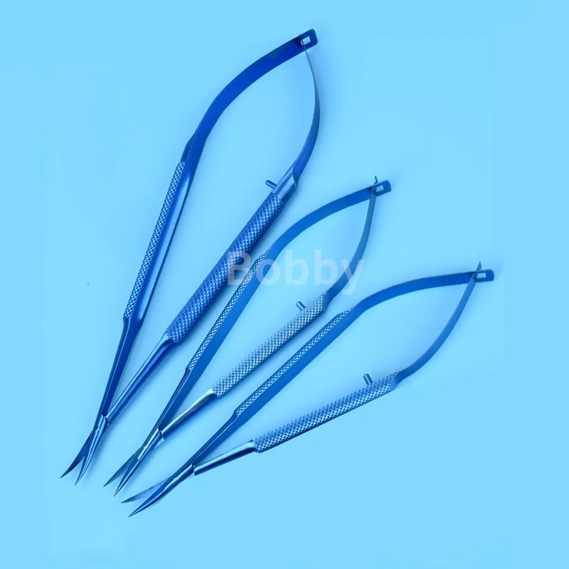 Titanium 12.5cm-18cm Dental Scissors Ophthalmic Micro Cornea Scissors Surgery Tool Ophthalmic Instrument