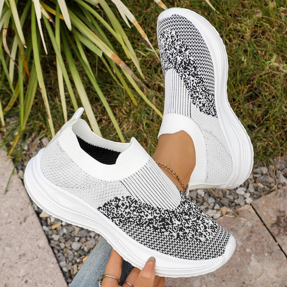 Mesh Trainer Breathable - Outdoor Breathable Women Mesh Shoes Thick-soled