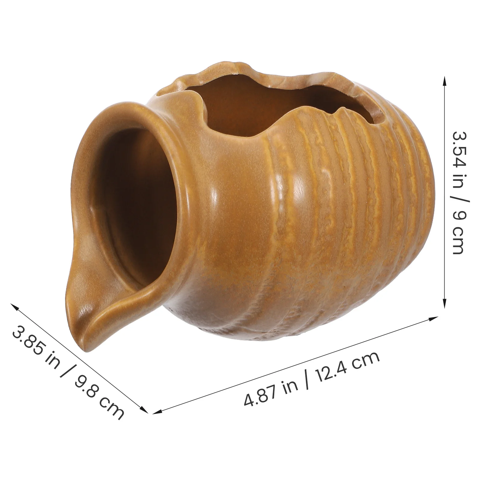 جرة نافورة سيراميك ديكور الفناء تدفق المياه السلس تأثير طبيعي داخلي في الهواء الطلق استخدام غرفة المعيشة غرفة نوم نافورة جرة #2