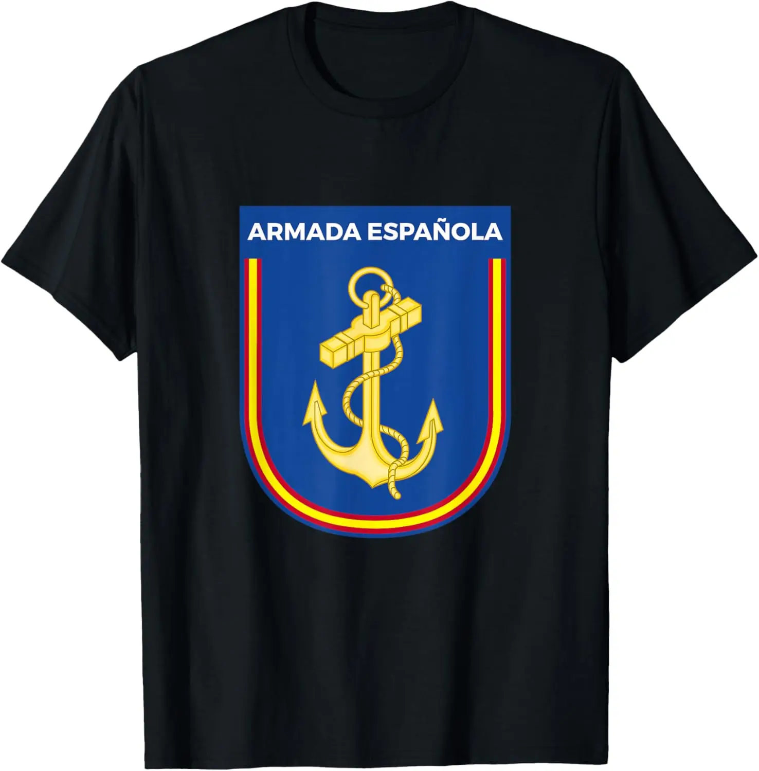 

Эмблема Armada Es Brugito Español Naval Camiseta Футболка с коротким рукавом Повседневная 100% хлопок Shift