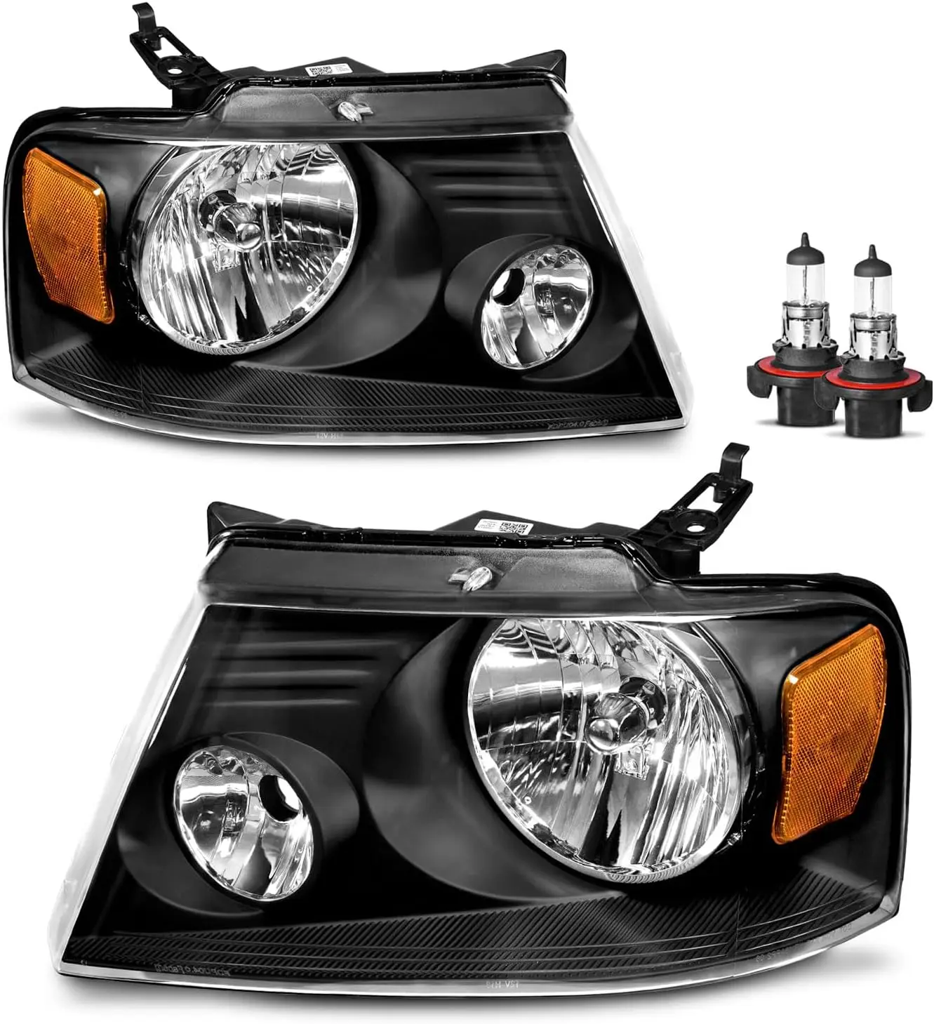 

Headlights for 2004 2005 2006 2007 2008 Ford F150 Pickup/2006 2007 2008 Mark LT, Headlamp Replacement Driver & Passenger Side wi