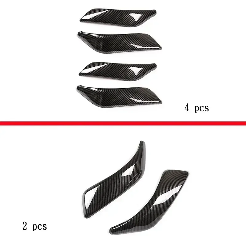 For BMW 1 2 Series F20 F21 F22 F23 2012-2018 ABS Carbon Fiber Car Inner Door Armrest Handle Cover Trim Interior Car Accessories view 2