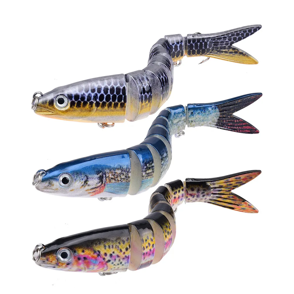 

Multi-section 8-section Fish 13.5cm/19g Dogfish Swim Dragon Simulated Lure Set Plastic Hard Bait Foreign Trade Fishing Bait