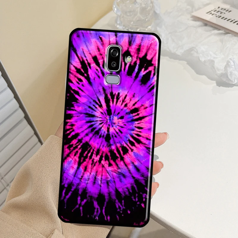 Rainbow Spiral Tie Dye Case For Samsung Galaxy J1 2016 J3 J5 J7 2017 A3 A5 A6 A7 A8 A9 J8 J6 J4 Plus 2018 Coque