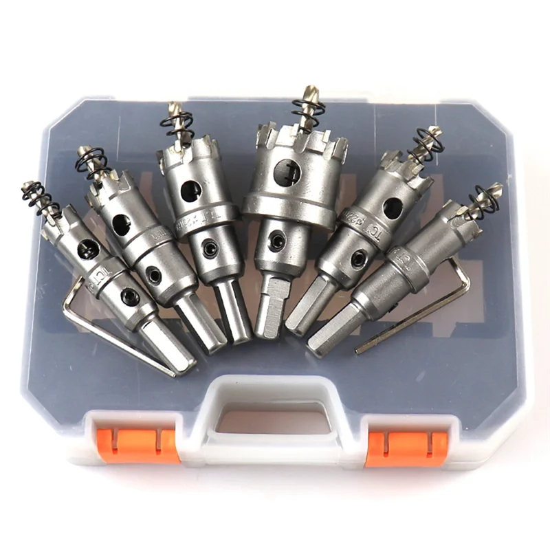 16-35 mm Alloy Hole Saw Set Reaming Bit is Suitable for Stainless Steel Iron Plate Metal Processing Tool Drilling Tool