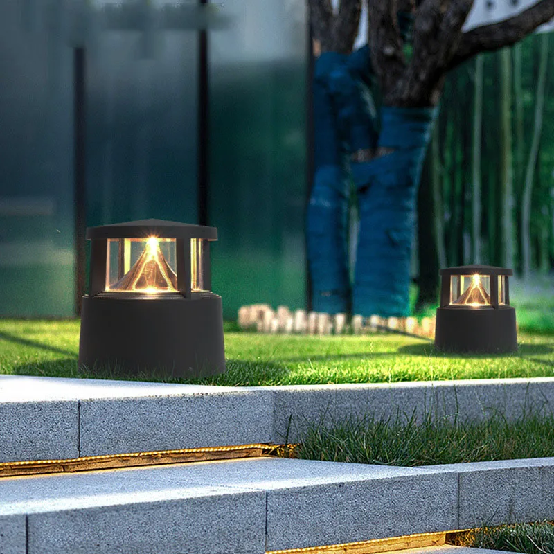 Imagem -05 - Criatividade Led Lawn Light 85265v ao ar Livre Impermeável Ip65 Cinza Branco Quente Street Lamp para Jardim Villa Decoração de Alta Qualidade