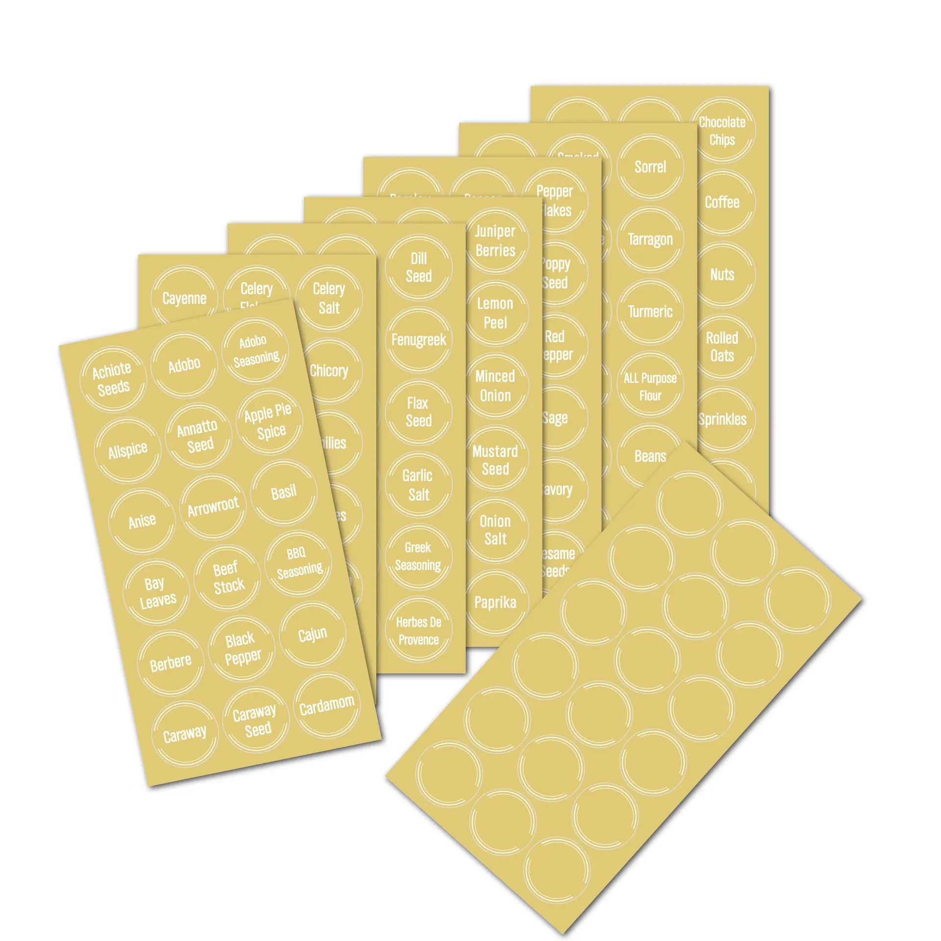 สติกเกอร์ติดขวดเครื่องเทศ 144 - Kitchen.Baking Labels บทวิจารณ์และราคา
