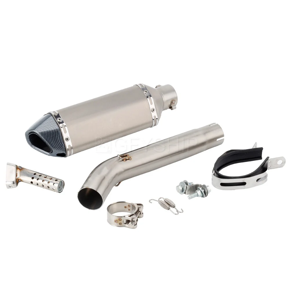 Voor Yamaha Yzf600r Thundercat 1995-2007 Fzr600r Genesis 1994-1996 Escape Slip-On Motorfiets Uitlaatdemper Met Mid Link Pipe