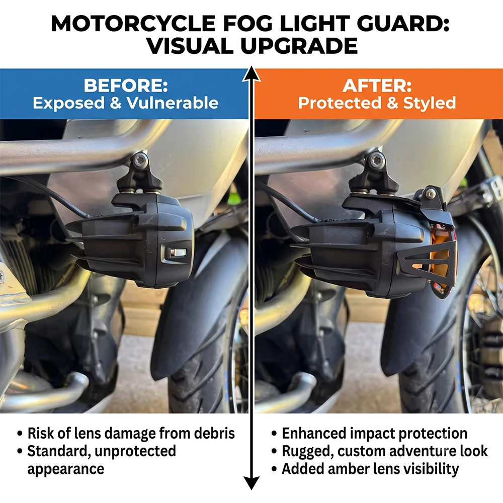 Fit For BMW R 1250 GS R1250GS Adventure R1200GS LC R1200 GS ADV Flipable Motorcycle Fog Light Protector Grille Protection Cover