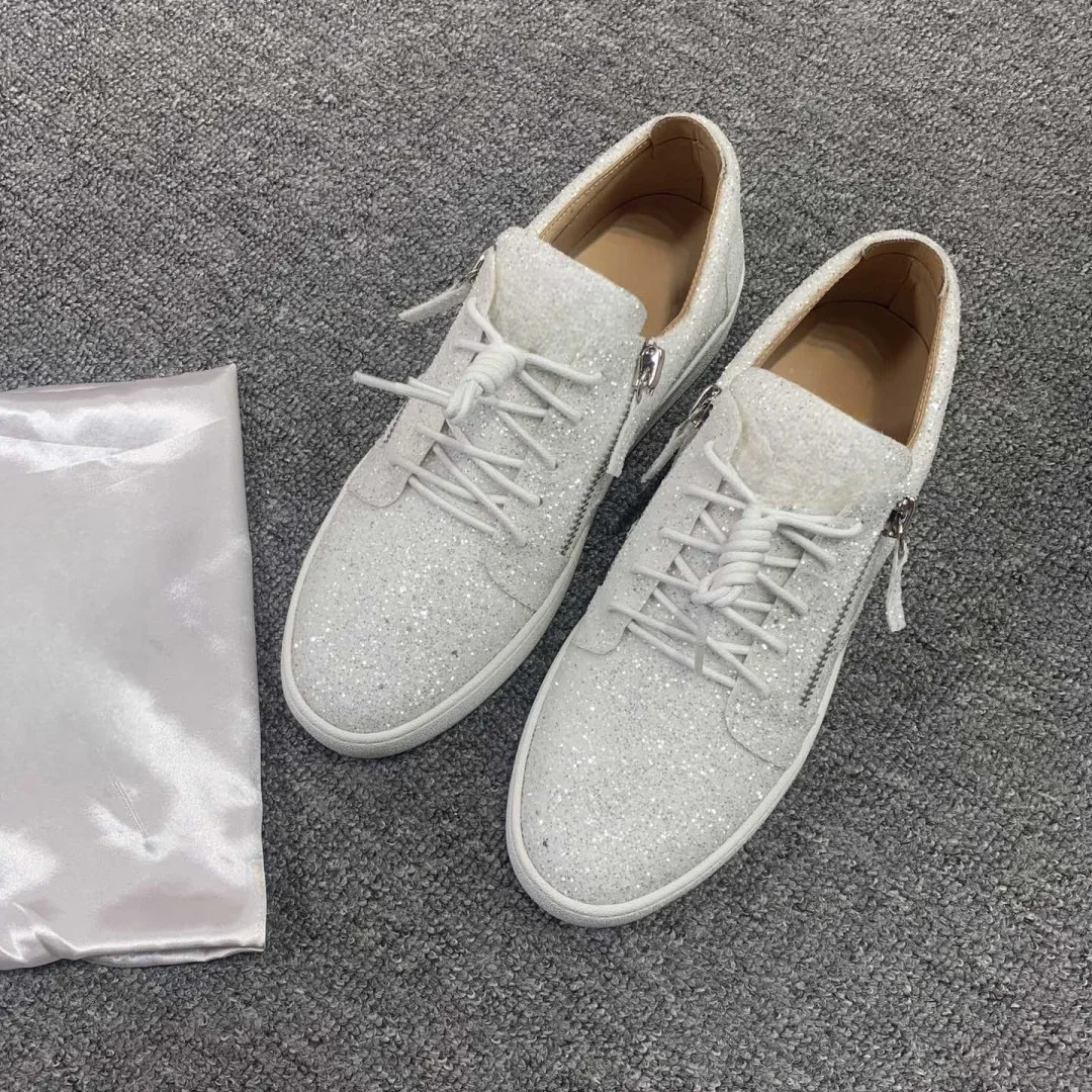 موضة جديدة أحذية رياضية كاجوال للرجال العلامة التجارية مصمم النساء أحذية التنس الفاخرة الجلد الحقيقي GZ المتسكعون أحذية رياضية 35-48 G0377 #2