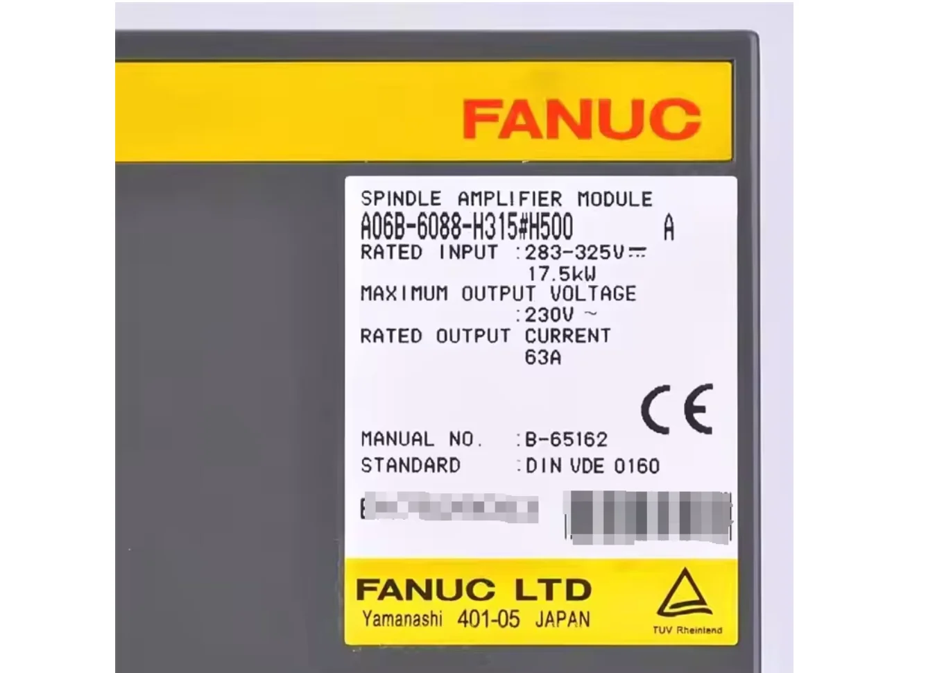 A06B-6088-H315 Fanuc Servo Drive Power Supply Module Tested Ok A06B 6088 H315