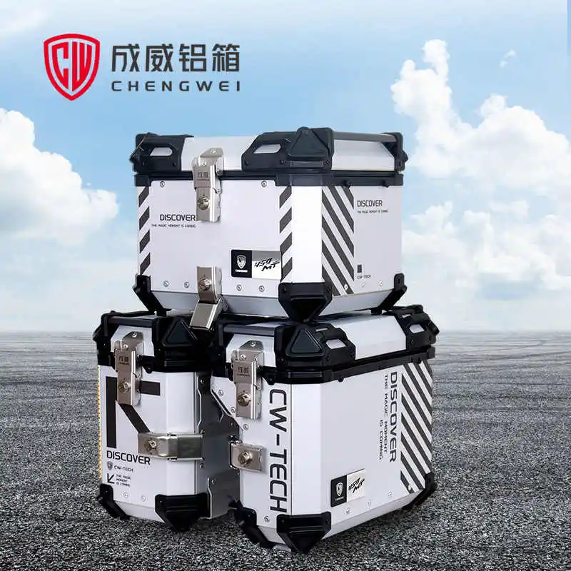 دراجة نارية جذع الجانب حقيبة أمتعة السلة صندوق جانبي قوس الإطار الخلفي صندوق علوي خوذة Topcase ل CFMOTO 450MT