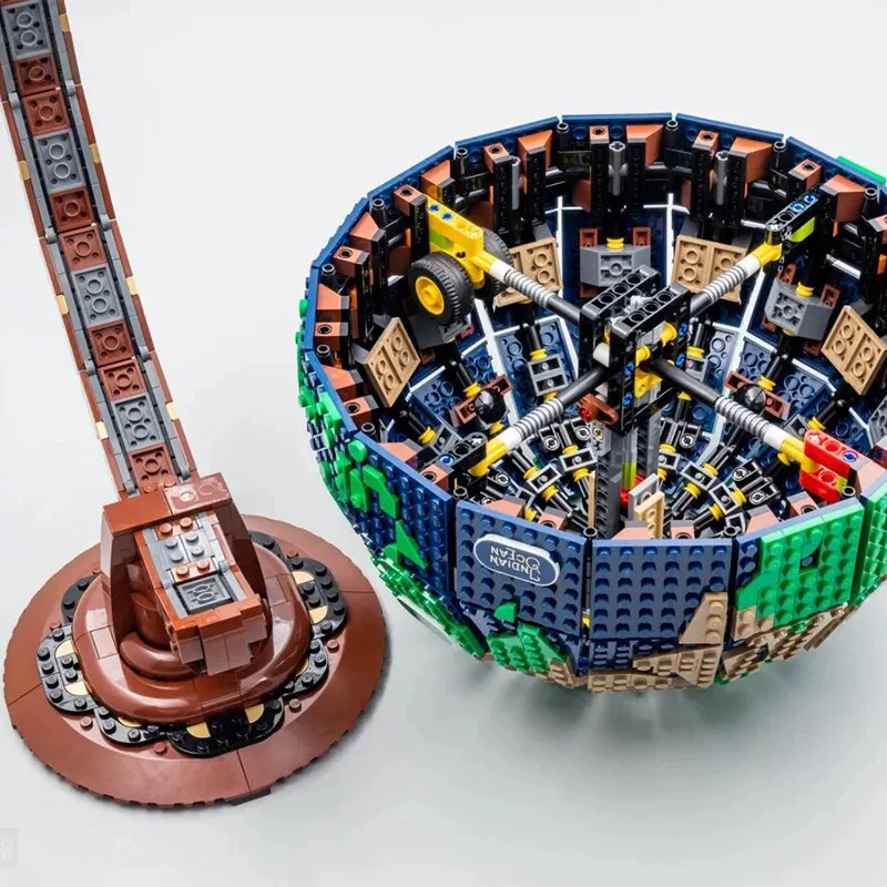 Nieuw Product 2585 STKS Creatieve Globe Kaart Model 21332 Bouwsteen Technologie MOC gebouw creatieve montage kinderen speelgoed geboorte