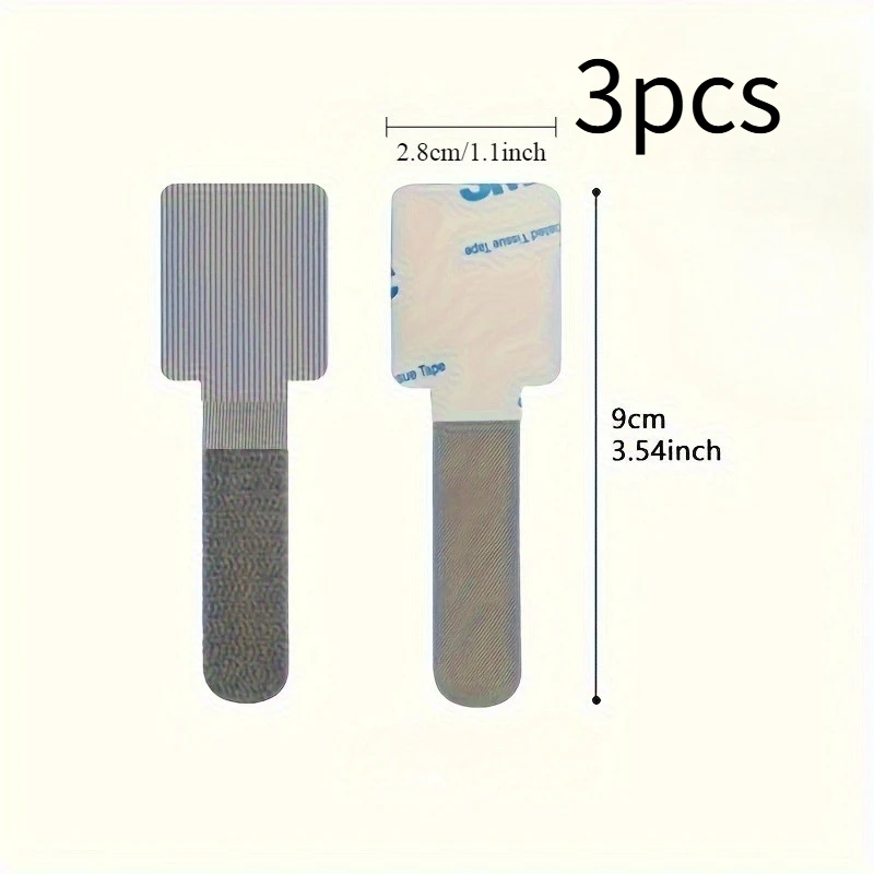 3pcs Nylon Cable Clip Self-adhesive Cable Holder, Cable Management Under Desk,