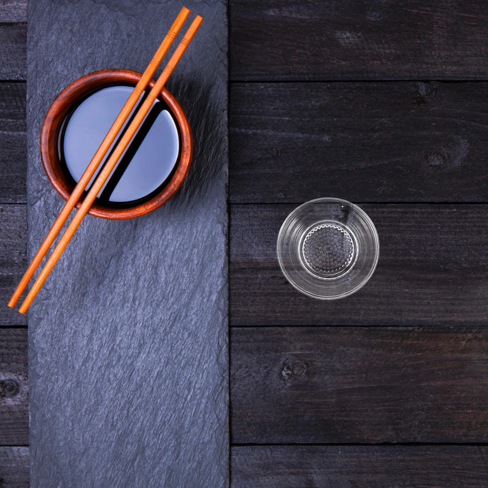 

4Pcs Transparent Garlic Grater Plates Manual Grinding Dipping Bowls Small Sauce Dish for Garlic Ginger Potato Masher