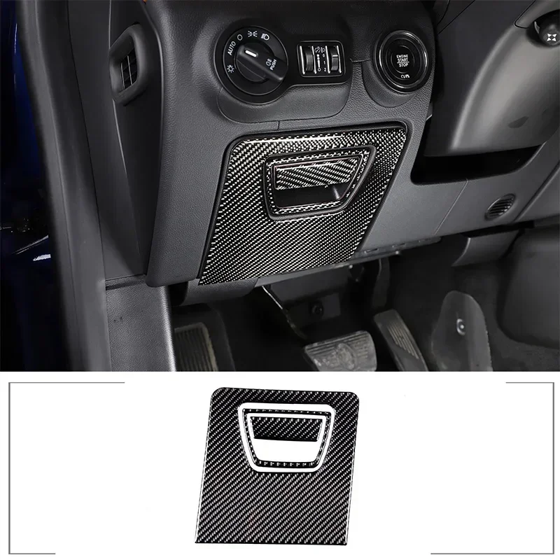 For Maserati Ghibli 2014-2022 Soft Carbon Fiber Main Driver Storage Box Panel Decoration Sticker Interior Accessories