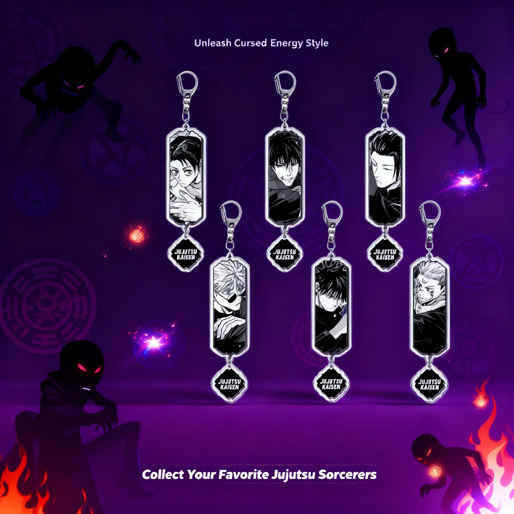 Llavero de Anime Jujutsu Kaisen, Yuji Itadori, Satoru Gojo, Suguru Geto, Llavero Acrílico, Colgante, Mercancía, Recuerdo, Regalo, Accesorio