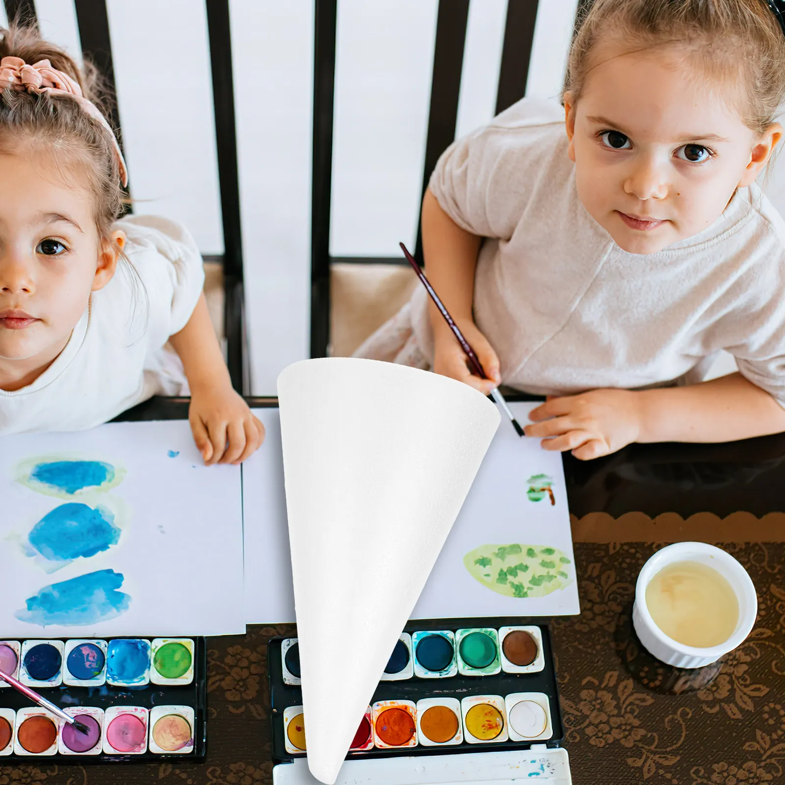 Art Craft Activities For Preschoolers - Conos de espuma blanca para manualidades,