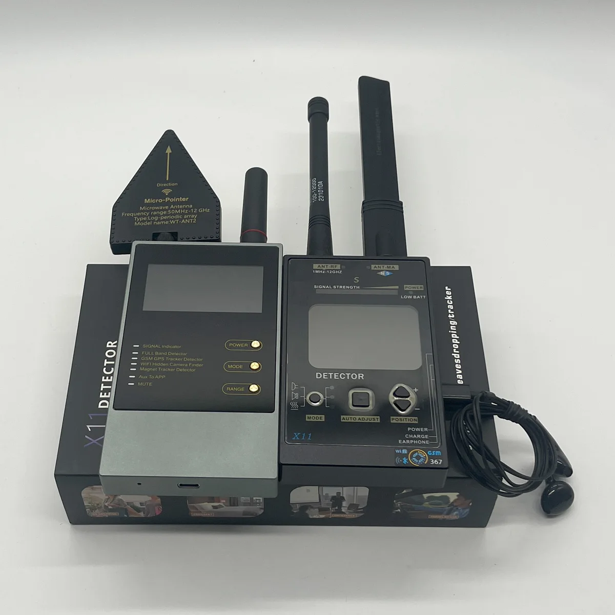 

High - Sensitivity Bug Detector, Hidden Camera/GSM Tracker Detection, with LED Display & Alarm GSM Tracker Detection