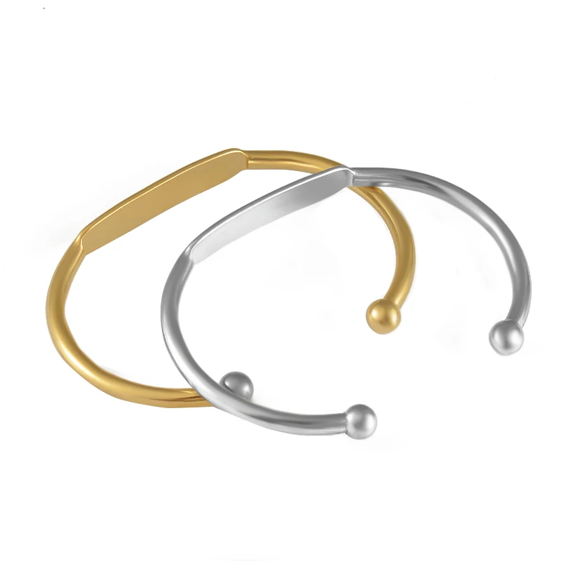 Engraved Stainless Steel Name Bracelet, Custom Gift for Him or Her