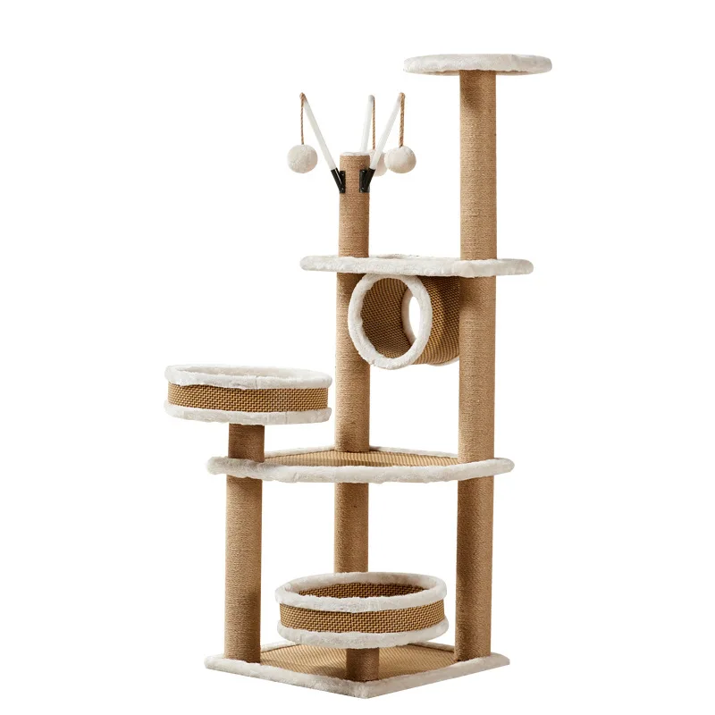 

Cat toys teaser wholesale rattan mat supplies cat jumping platform cat scratching column supplies jumping platform c