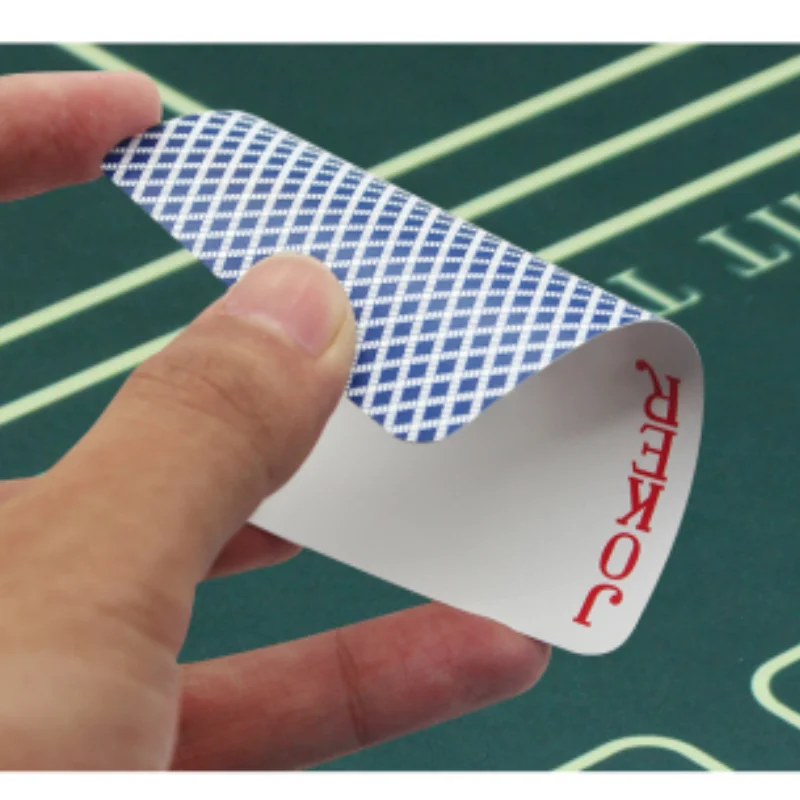 

PVC Plastic Laser Texas Hold'em Large Character Wide Card Double-sided Frosted Waterproof Poker Card Entertainment Part