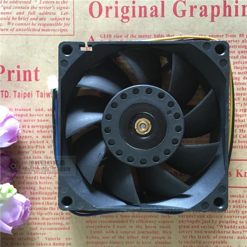 Y+for DELTA FFB0812EH 12V 0.8A 4Pin Fan 80x80x25mm PWM Server Cooing Fan