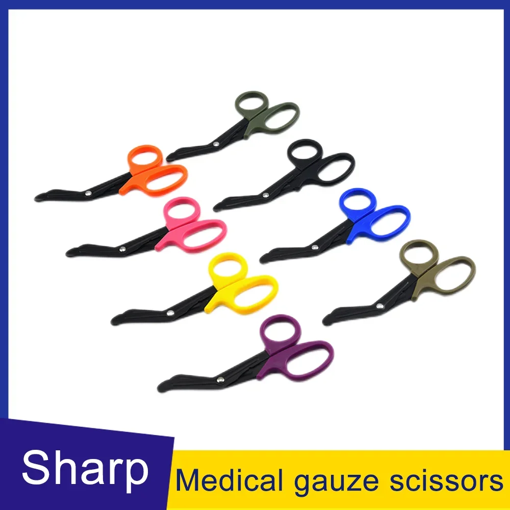 15cm Multifunctional Gauze Scissors Bandage Canvas Scissors Portable Accessories Outdoor Medical Rescue First Aid Scissors