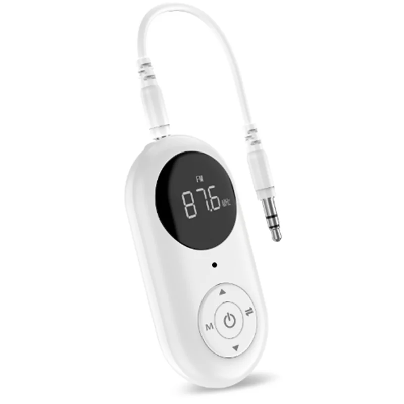 REPLA-3 In 1 Bluetooth 5.3 Audio Receiver Transmitter FM With Mic Handsfree Call 3.5MM AUX Stereo Music Wireless Adapter Easy To