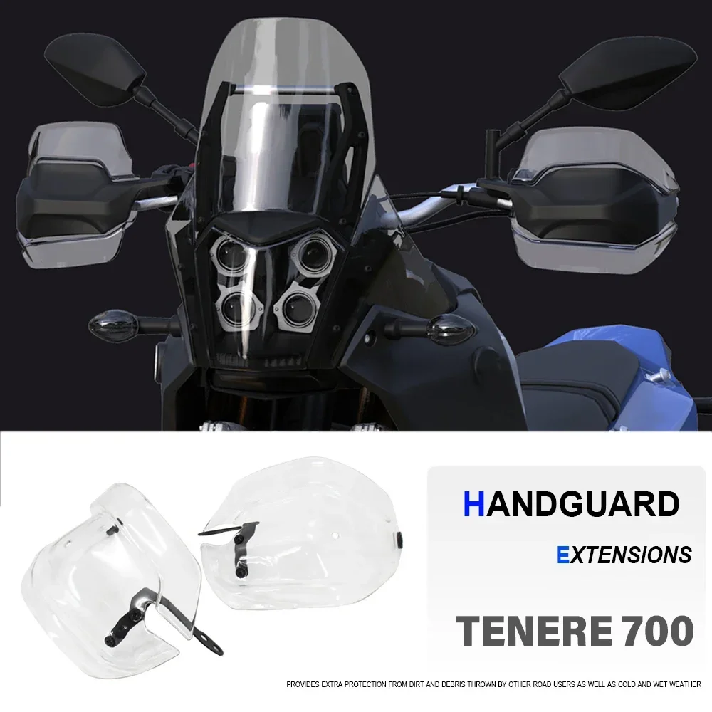 

NEW Motorcycle Handguard Extensions Hand shield Protector Windshield For YAMAHA TENERE 700 Tenere700 XTZ 700 2019 2020 2021 2022