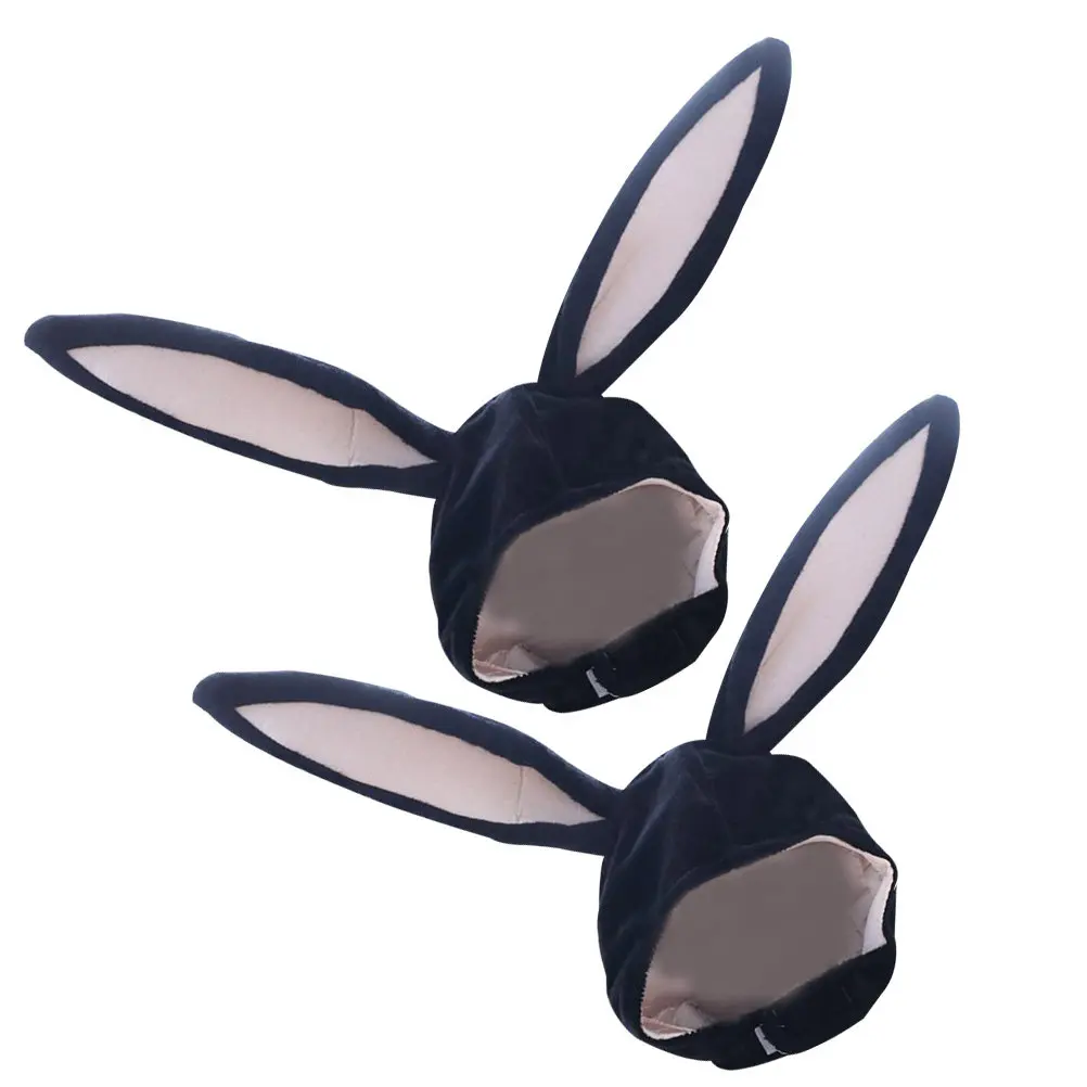 2 Piezas de Gorros con Orejas de Conejo, Accesorios para la Cabeza, Suaves, Elásticos, Amigables con la Piel, Adorables, para Fotos, Disfraces de Fiesta, Cosplay de Pascua, Festivales de Música