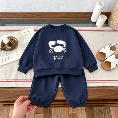 Spring Autumn New Fashion Kids Tracksuits  Boys and Girls Casual Sports Hoodie Tops+pants 2pcs Sets Children Clothes