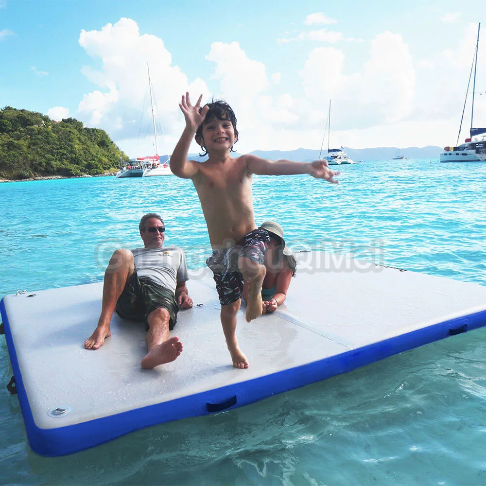 Aufblasbare Angeln Wasser Über Plattform Schwimm Dock Matte Magie Teppich Boot Air Kissen Für Verkauf