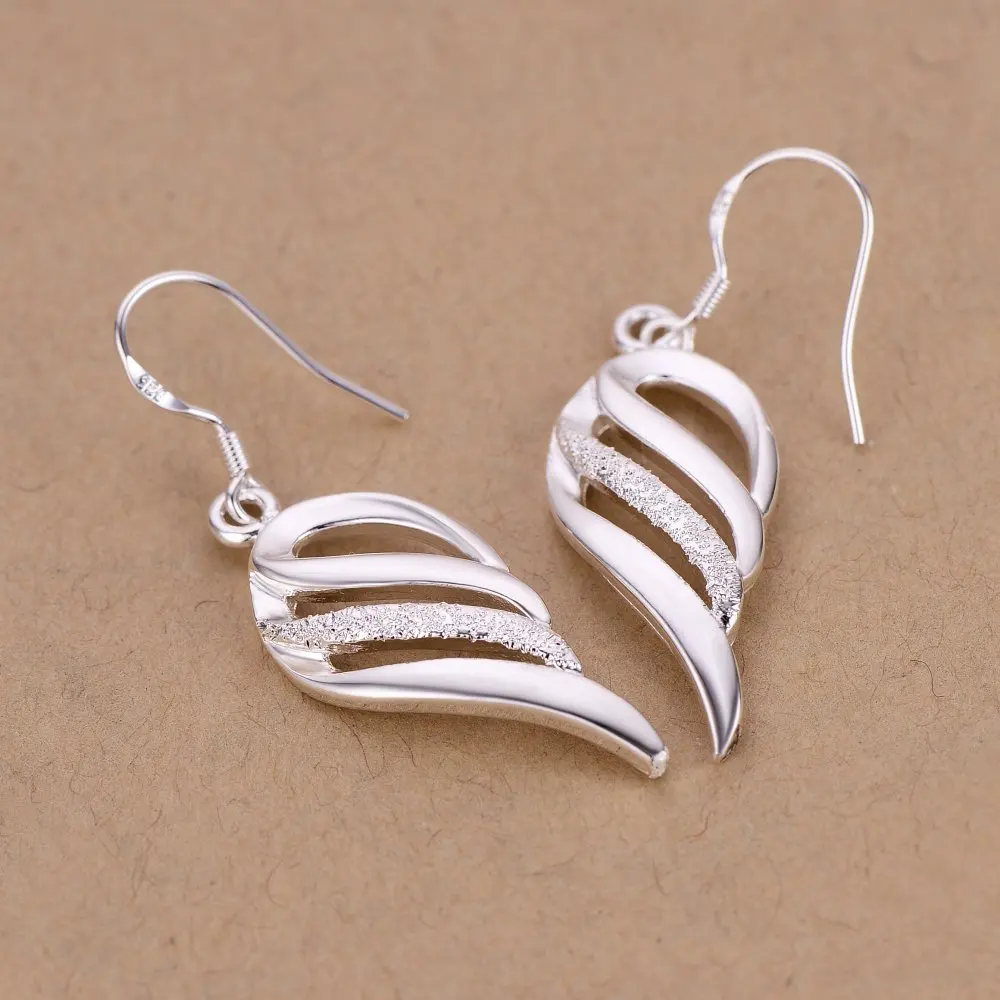 New 925 Sterling Silver Earrings Simple For Women Exquisite Student Girlfriend Jewelry Accessories Wedding Fashion Gift