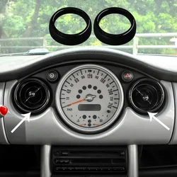 2pcs Air Conditioner Vent Outlet Cover Ring Interior Accessories Cover Trim for Mini Cooper R50 R52 R53 2006 2005 2004 2003 02
